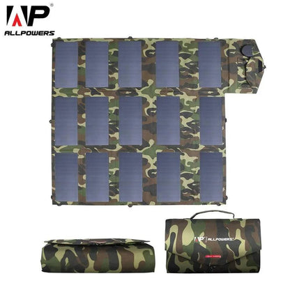 Portable Solar Charger ALLPOWERS 100W Foldable Solar Panel - 54Grid - Renewable Energy Store