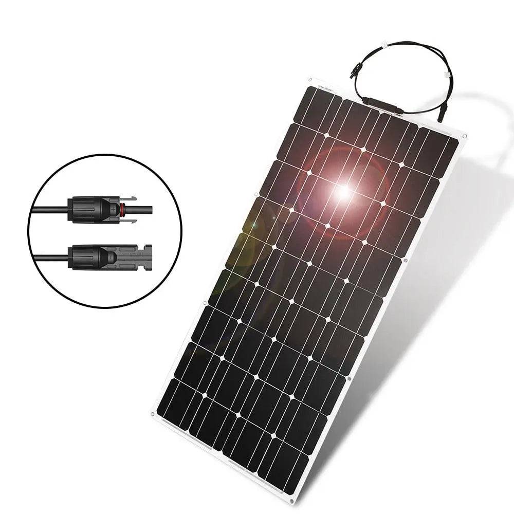 Solar Panel 100W Flexible Monocrystalline Flexible Car/Boat High Quality 12V - 54Grid - Renewable Energy Store