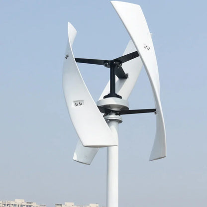 Real Watt 1KW 3 Blades Free Energy Vertical Axis Wind Turbine Generator 24V 48V Homeuse Windmill Low RPM by 54Grid - Renewable Energy Store