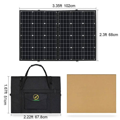 Solar Panel 120W 180W Portable Outdoor Foldable 12V Flexible Camping Boat RV Travel Home Car Powered Charger Placa kits - 54Grid - Renewable Energy Store