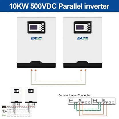 Bluetooth Solar Inverter 11000W Off Grid Pure Sine Wave Inverter 500Vdc 100A MPPT 48V Battery Charger parallel 1 Phase&amp;3 Phase - 54Grid - Renewable Energy Store