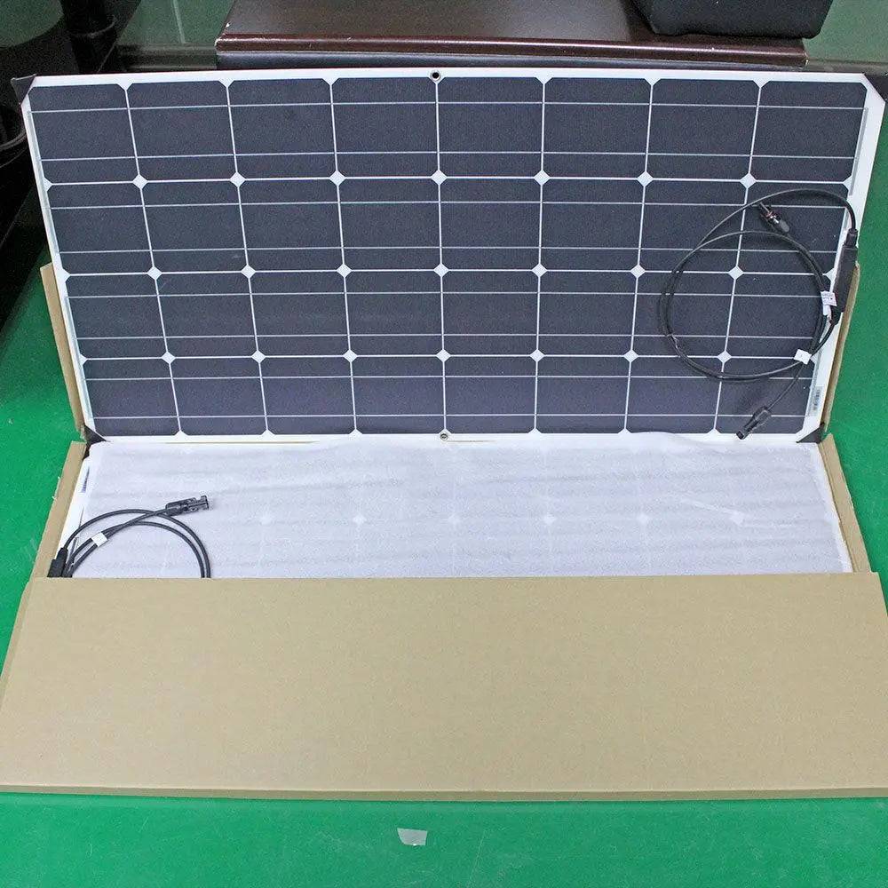 Solar Panel Waterproof 100 W 400w Flexible Set Kit 12v 16v  24v Battery Car Rv Home Outdoor Power Camping Charging - 54Grid - Renewable Energy Store