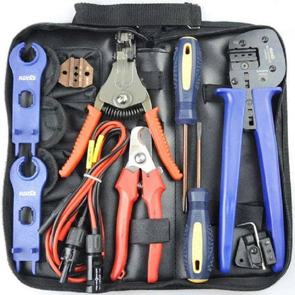 Crimping Tool for 2.5/4/6mm2 Solar Cable Solar Connector Crimping Tool Kits Crimping/Cutting/Stripping Tools with Cable R&amp;X - 54Grid - Renewable Energy Store