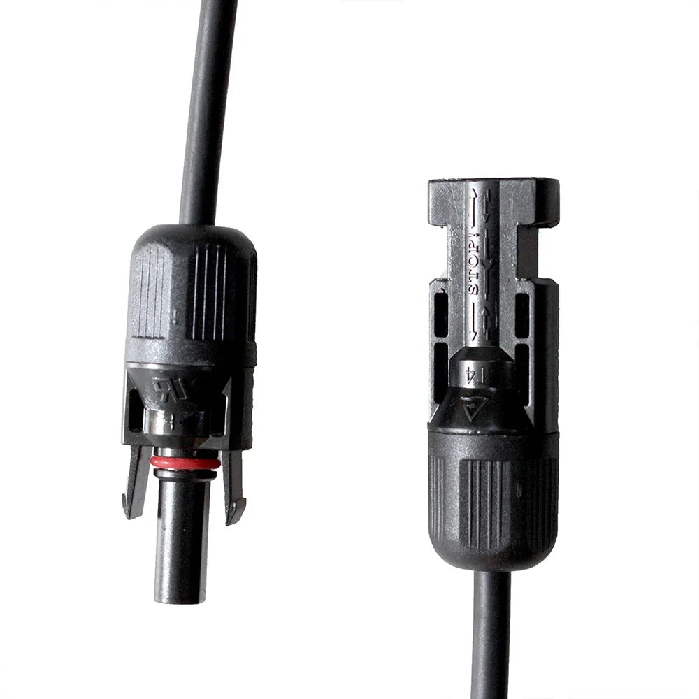 Solar Panel PV cable Rated Black and Red 2.5mm2 4mm2 Solar Cable  Solar waterproof Connector 54Grid - Renewable Energy Store