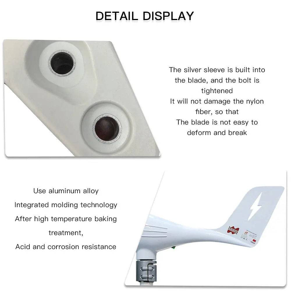 Wind Turbine Generator 600W 12/24V LED Light MPPT Charge Controller - 54Grid - Renewable Energy Store
