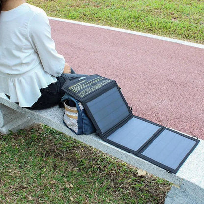 Solar Panel Original 21W 28W Foldable Portable Quick Charging 2 USB Port  Charger for 12V Battery Phone iPhone Samsung Power bank - 54Grid - Renewable Energy Store