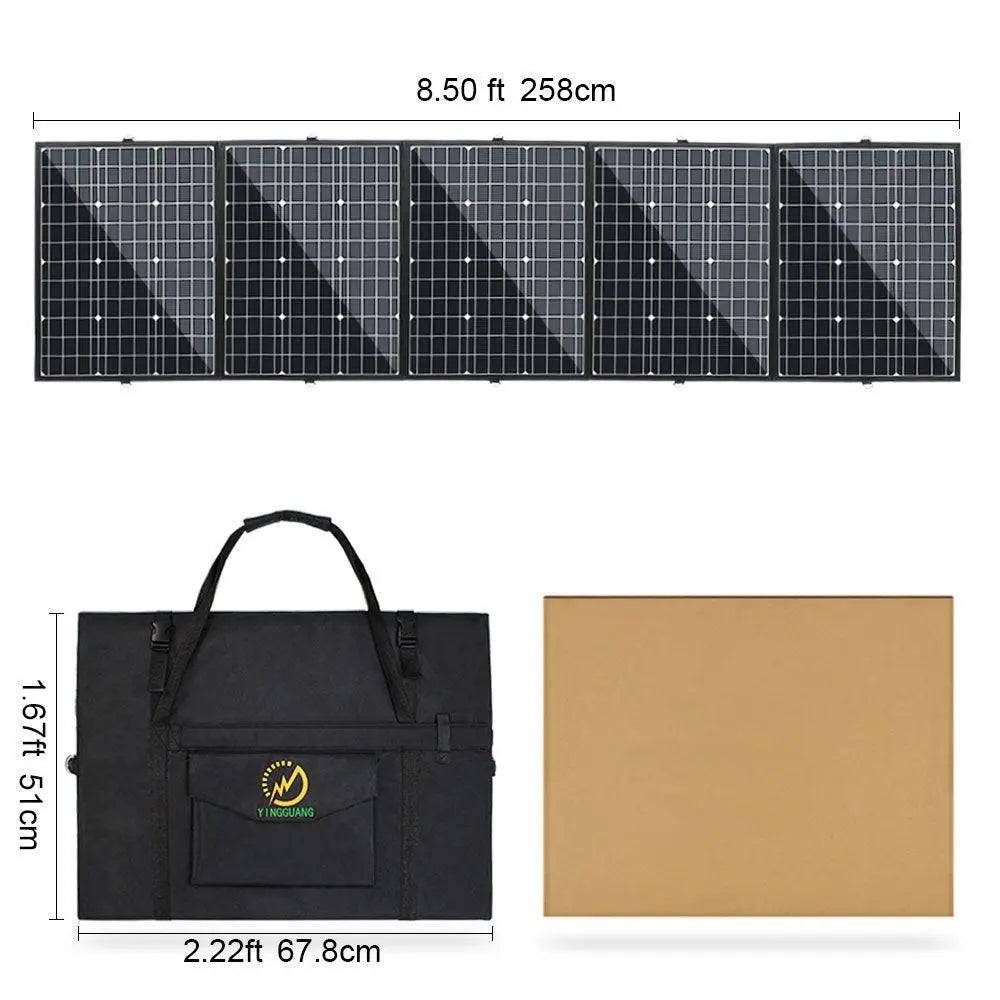 Solar Panel 120/180/240/300 W  Foldable Monocrystalline 12V - 54Grid - Renewable Energy Store