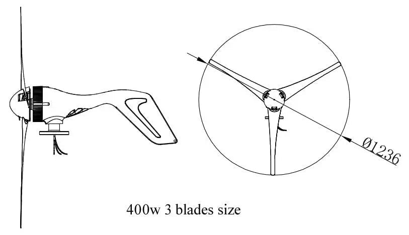 Wind Turbine Generator Include Free Controller With CE RoHS Approval - 54Grid - Renewable Energy Store
