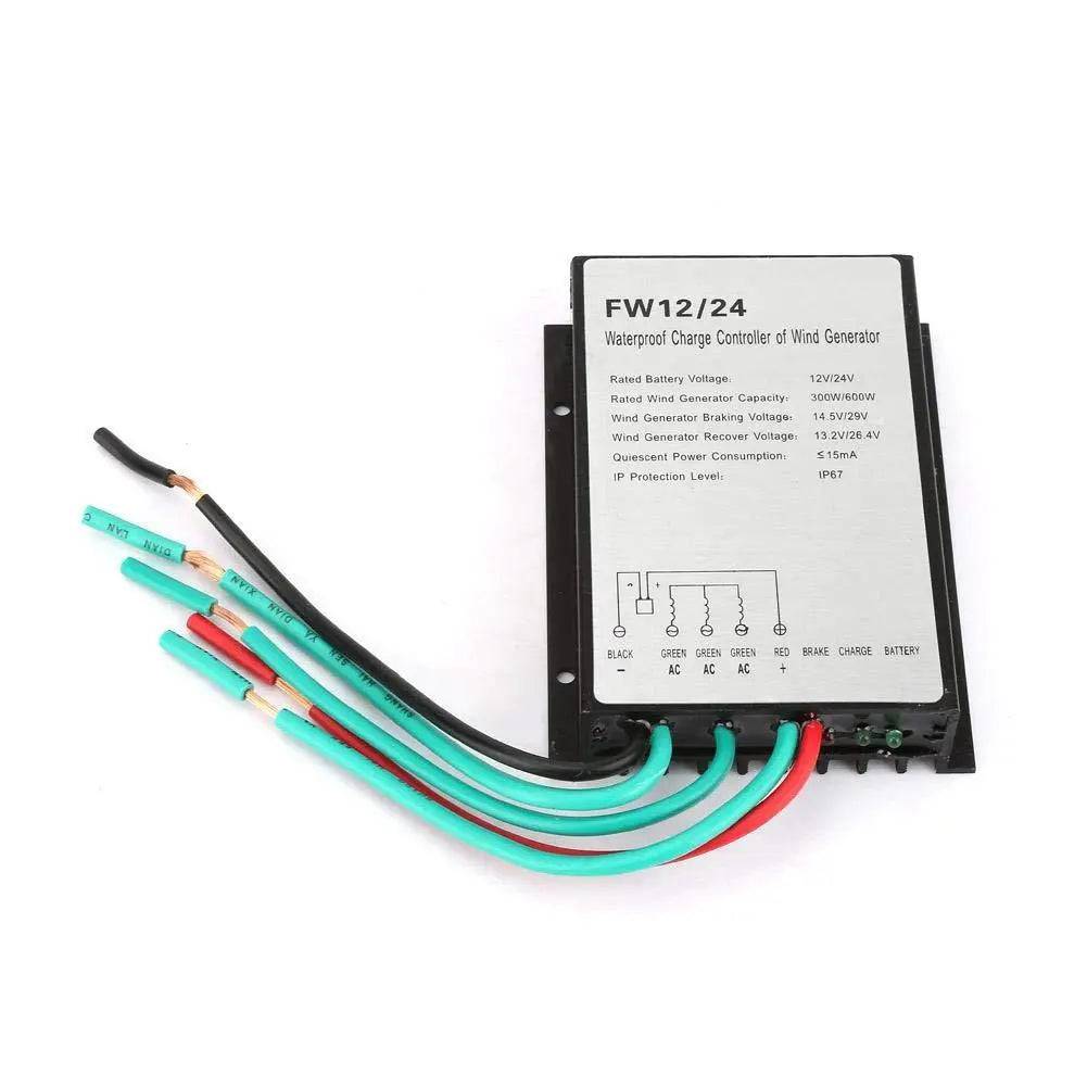 Wind Turbine Generator 500W Horizontal 12/24/48V With Waterproof Charger Controller - 54Grid - Renewable Energy Store