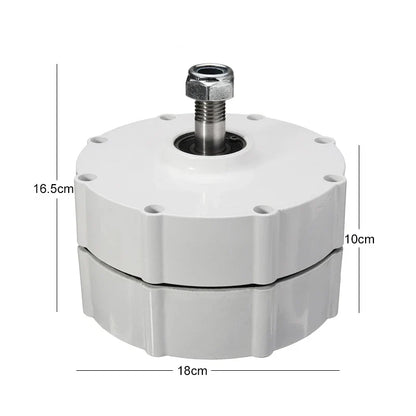 FLTXNY Permanent Magnet Generator 12V 24V 48V 3 Phase Gearless Magnet AC Alternators For Wind Water Turbine Diesel Engine 1000W by 54Grid - Renewable Energy Store