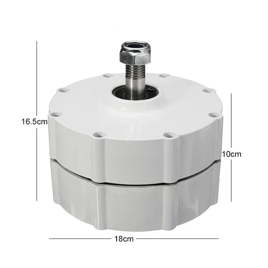 FLTXNY Permanent Magnet Generator 12V 24V 48V 3 Phase Gearless Magnet AC Alternators For Wind Water Turbine Diesel Engine 1000W by 54Grid - Renewable Energy Store