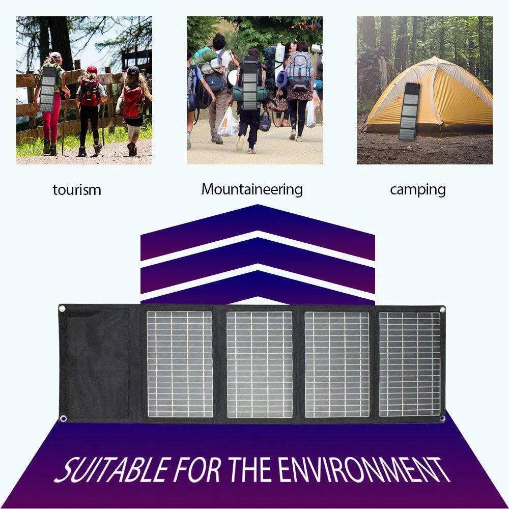Solar Panel 28W Solar Charger 5V 18V Foldable USB DC  Portable Rechargeable Battery Chargers Phone/Hiking/Camping/Outdoors - 54Grid - Renewable Energy Store