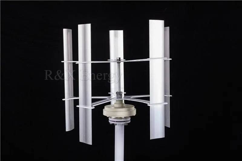Mini Vertical Axis Wind Turbine Generator 10W 12VDC Windmill Generator Max 15w 5 Blades High Quality for Household Street - 54Grid - Renewable Energy Store