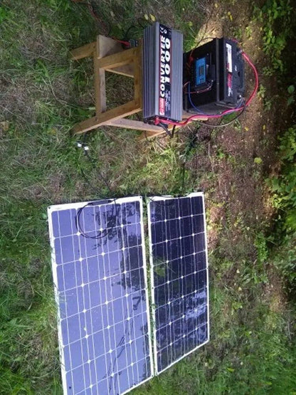 Solar Panel Kit 100/200/300 W Off Grid Flexible 12V Wateproof - 54Grid - Renewable Energy Store