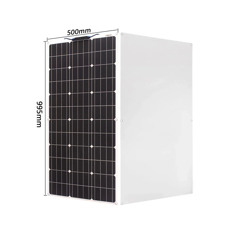 Solar Panel 100w 200w 300w 400w Flexible High Efficiency PWM 12V/18V/24V Battery Charger  Controller Solar Kit for Boat/Car/Home - 54Grid - Renewable Energy Store