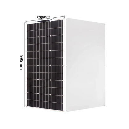 Solar Panel 100w 200w 300w 400w Flexible High Efficiency PWM 12V/18V/24V Battery Charger  Controller Solar Kit for Boat/Car/Home - 54Grid - Renewable Energy Store