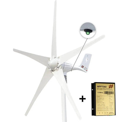 Wind Turbine Generator 600W 12/24V LED Light MPPT Charge Controller - 54Grid - Renewable Energy Store