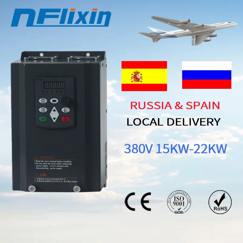22KW 380V Solar Variable Frequency Converter for Motor Speed Control Inverter MPPT automatic voltage tracking function by 54Grid - Renewable Energy Store