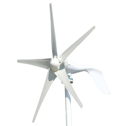 FLTXNY 200W 12V 24V Portable Wind Turbine Household 6 Blades Small Wind Generators For Home Roof Low Wind Speed by 54Grid - Renewable Energy Store