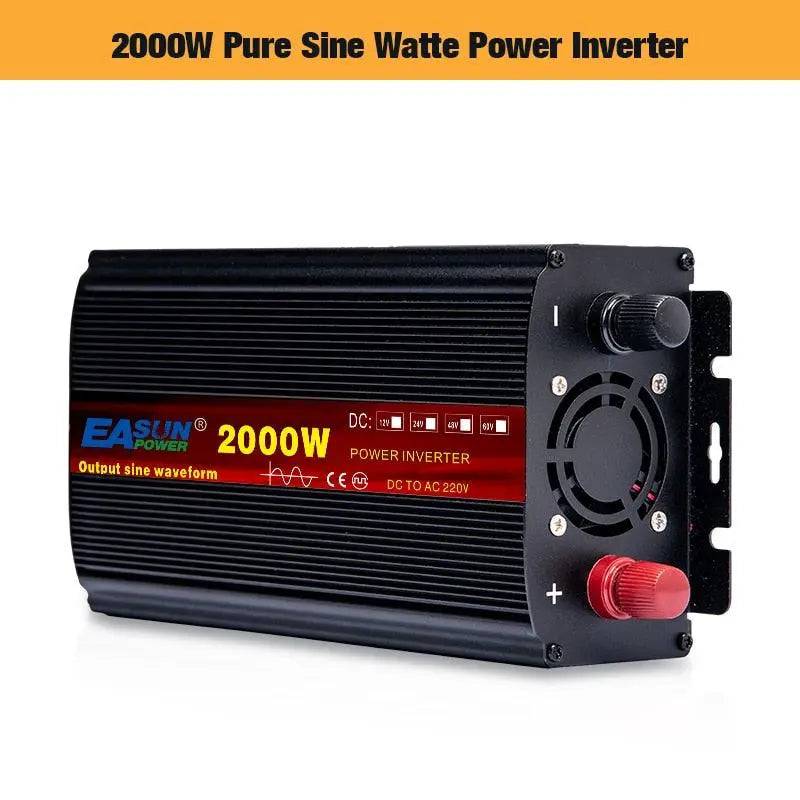 Pure Sine Wave Inverter  3000/4000/5000 W  PowerCar Inverter  DC 12/24V AC 110/220V - 54Grid - Renewable Energy Store