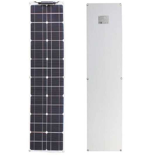 Solar Power Panel Kit 100 watt 50w 16v 12v Strip Shape Monocrystalline Cell Flexible - 54Grid - Renewable Energy Store