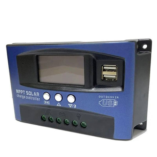 Solar  Charge Controller 100/60/50/40/30A Dual USB LCD Display 12/24V - 54Grid - Renewable Energy Store
