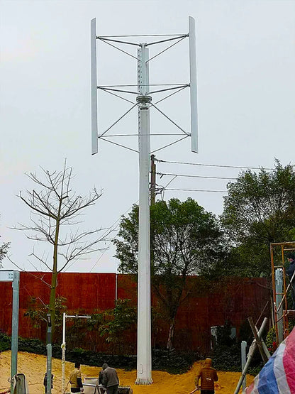 Wind Turbine Big Power Free Energy 20KW Vertical Axis 220V/380V Wind Generator 3 Phases 50HZ 3 Blades No Noise Home Farm Use 54Grid - Renewable Energy Store