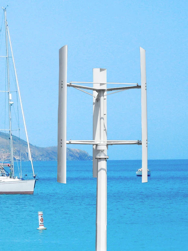 Wind Turbine Big Power Free Energy 20KW Vertical Axis 220V/380V Wind Generator 3 Phases 50HZ 3 Blades No Noise Home Farm Use - 54Grid - Renewable Energy Store