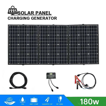 Solar Panel 120W 180W 300W (3PCS x 60W ) Foldable 18V 20A 12V/24V Controller Panel Solar Easy Carry Cell/System Charger - 54Grid - Renewable Energy Store