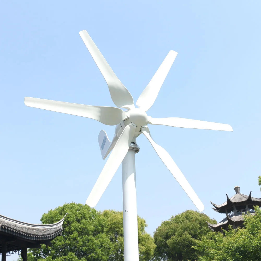 800W Wind Turbines for Home Use 12V 24V 48V Small Wind Turbine 0.8kw Generators Household 6 Blades by 54Grid - Renewable Energy Store