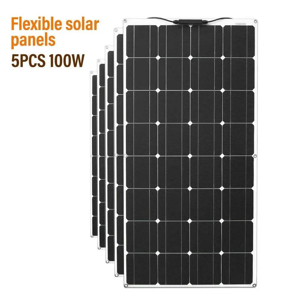 Solar Panel Monocrystalline Charger 500w 300w 200w Energy Systems 12v  Cell Diy  Module Camping Car - 54Grid - Renewable Energy Store