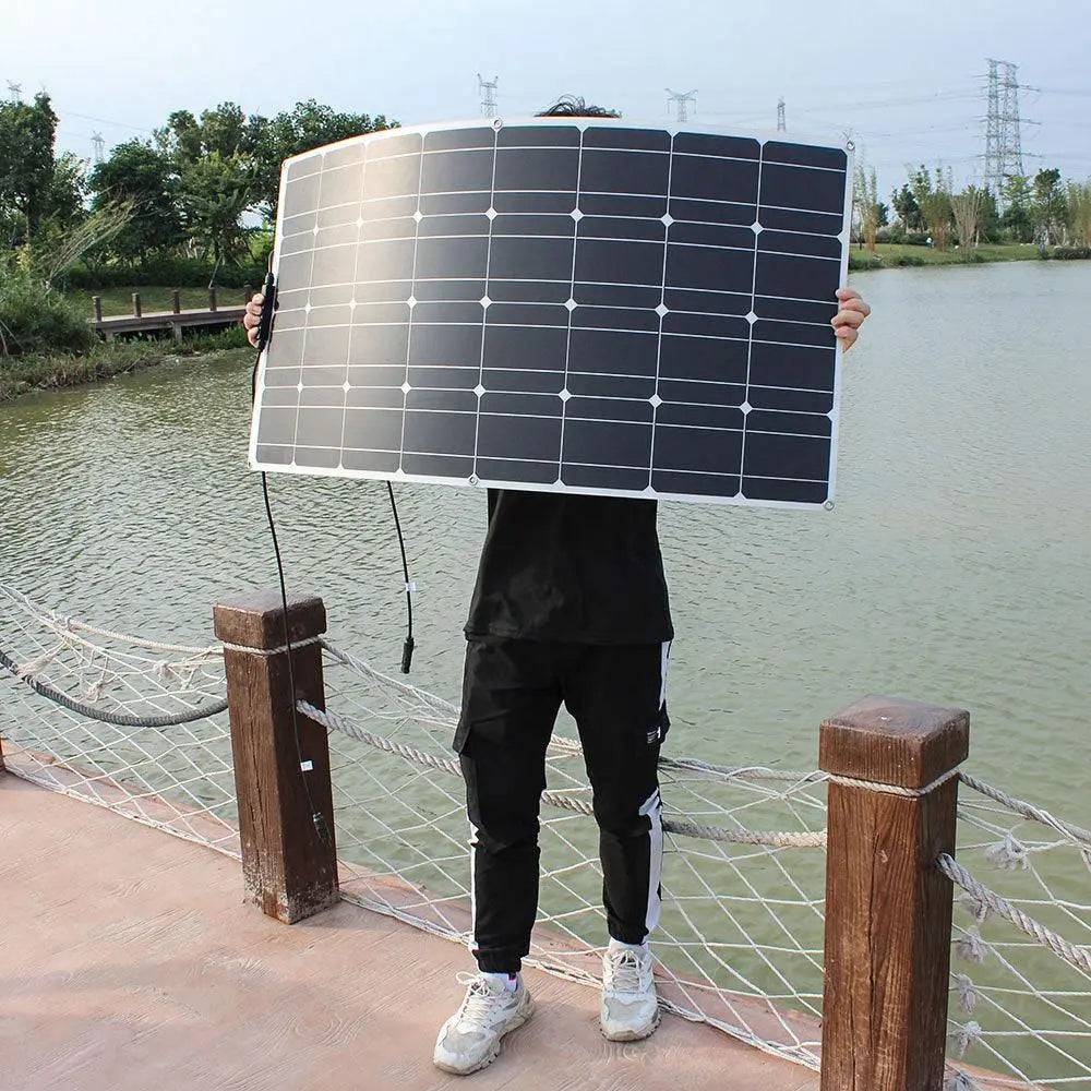 Solar Panel Solarny 100w 12v 200W 300W 100W  Pet Charger System Kit - 54Grid - Renewable Energy Store