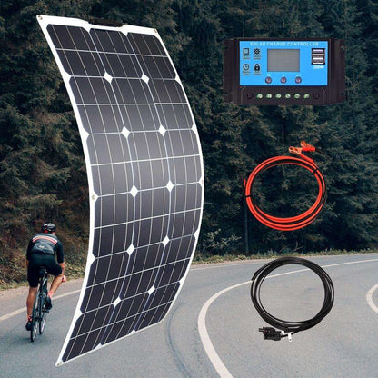 Solar Panel 100/200/300/400 W Flexible PWM Controller 12V/24V Battery Charger - 54Grid - Renewable Energy Store