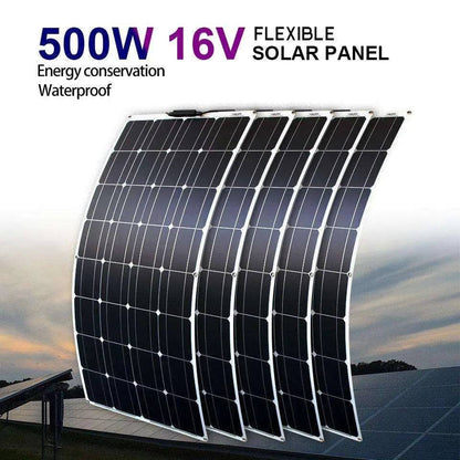 Home Solar Panel  Flexible Diy China 1000w 300w 200w Battery System 12v High Efficiency Solar Power Cell Charger - 54Grid - Renewable Energy Store