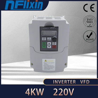 VFD 0.4KW inverter 220V AC Frequency Inverter 1 phase input 3 phase 220 V output by 54Grid - Renewable Energy Store