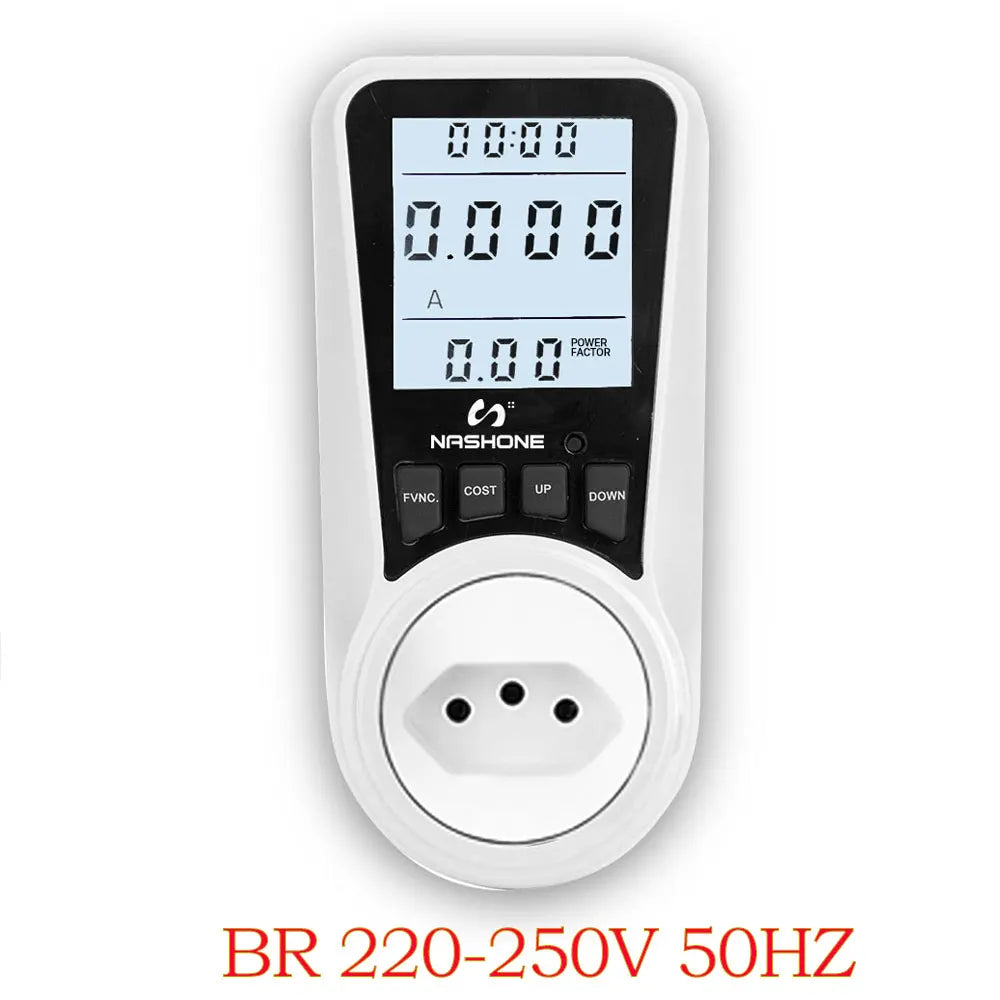 Digital Wattmeter 220V 110V AC Power Meter Electricy consumption Energy Meter EU Plug Power Kilowatt Wattage Electricity Meter - 54Grid - Renewable Energy Store