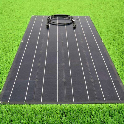 Solar Panel 200w 100w ETFE PET 100W Flexible Solar Panel For 12V Battery Charger Monocrystalline Cell - 54Grid - Renewable Energy Store