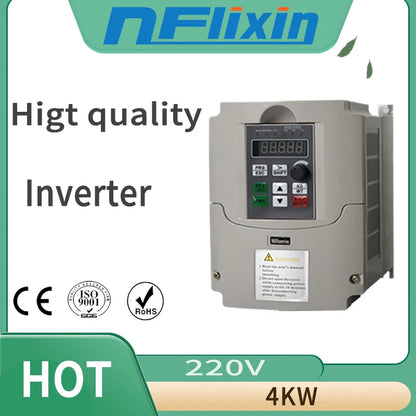 vfd ac drive vfd frequency inverter with water pump Fan motor series 220V 4KW by 54Grid - Renewable Energy Store
