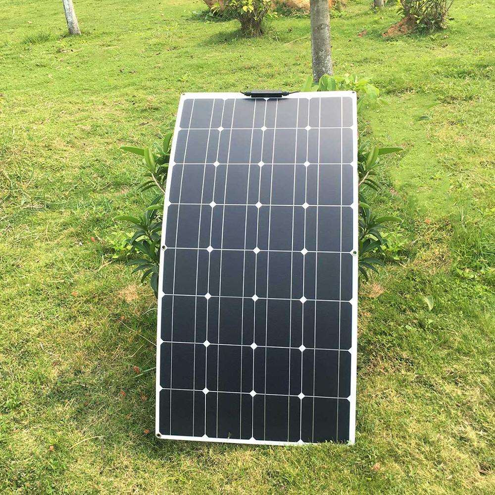 Solar Panel flexible 12/24 V 100 W monocrystalline  battery charger - 54Grid - Renewable Energy Store