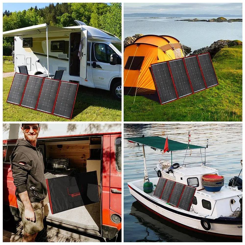 Solar Panel Flexible 300 W Monocrystalline 12V/18V High Efficience Foldable Portable Powerbank for Camping Boat/Car - 54Grid - Renewable Energy Store