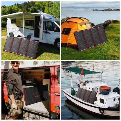 Solar Panel Flexible 300 W Monocrystalline 12V/18V High Efficience Foldable Portable Powerbank for Camping Boat/Car - 54Grid - Renewable Energy Store