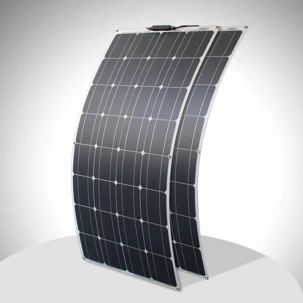 Solar Panel flexible 12/24 V 100 W monocrystalline  battery charger - 54Grid - Renewable Energy Store