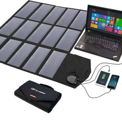 ALLPOWERS 100W 18V 12V Portable Solar Panel Foldable Solar Battery Charger for Laptop Mobile Phone Power Station Travel Camping - 54Grid - Renewable Energy Store
