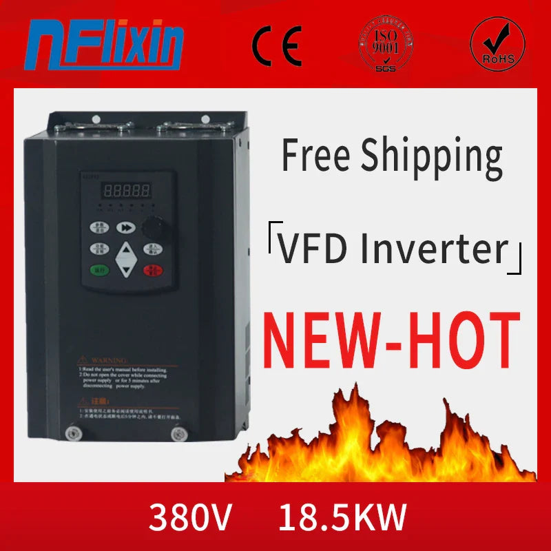 18.5KW 3 Phase 380V/38A Frequency Inverter vector control 15KW Frequency inverter/ Vfd 15KW by 54Grid - Renewable Energy Store