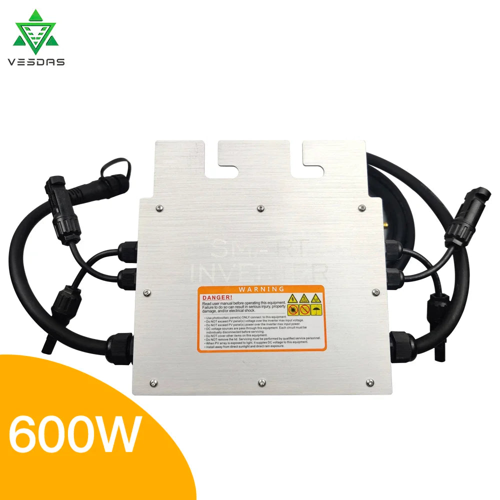 600W 700W Micro Solar Panel Smart Inverter Pure Sine Wave Home Inversor 30V 36V MPPT On Grid Tie Inversor Ip65 for 110V 220V AC - 54Grid - Renewable Energy Store