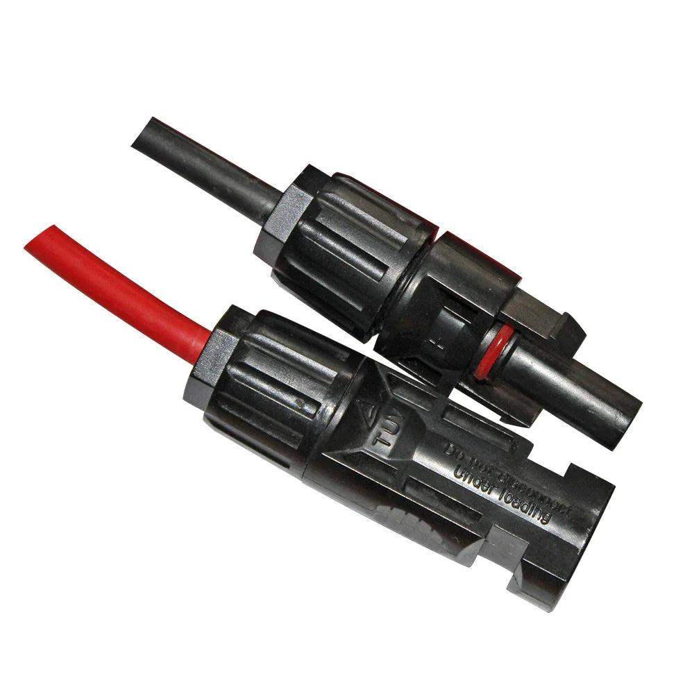 Solar Panel PV cable Rated Black and Red 2.5mm2 4mm2 Solar Cable  Solar waterproof Connector - 54Grid - Renewable Energy Store