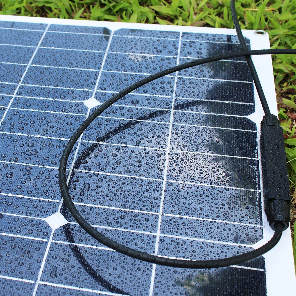 Solar Panel 100w 200w 300w 400w Flexible High Efficiency PWM 12V/18V/24V Battery Charger  Controller Solar Kit for Boat/Car/Home - 54Grid - Renewable Energy Store