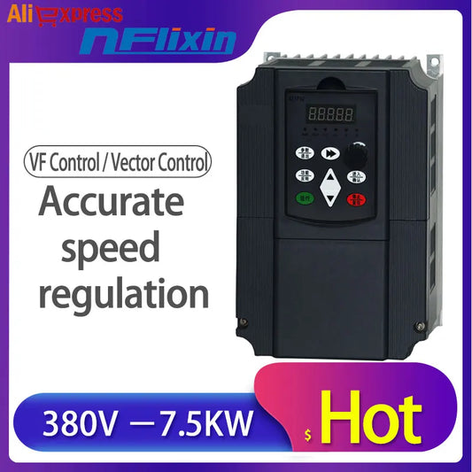 3 Phase 2.2kw 380V/5A Frequency Inverter&Optional parts (extension cable and box) by 54Grid - Renewable Energy Store