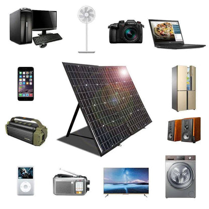 Solar Panel 120W 180W Portable Outdoor Foldable 12V Flexible Camping Boat RV Travel Home Car Powered Charger Placa kits - 54Grid - Renewable Energy Store