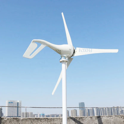 Factory Selling Horizontal Start 1.3m/s New 5000W12V 24V 48V Wind Turbine With 5 Blades And MPPT Controller For Home Use by 54Grid - Renewable Energy Store